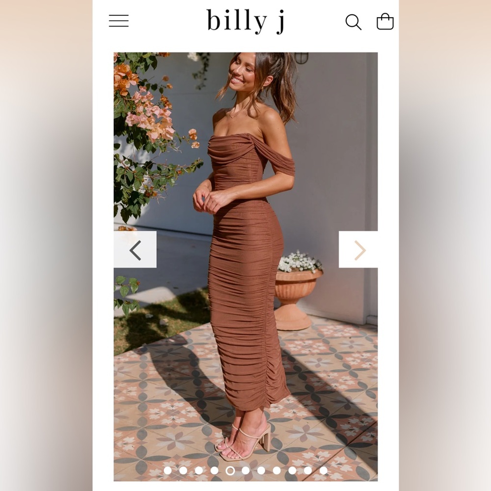 Billy J: Kylie Maxi Dress - Chocolate